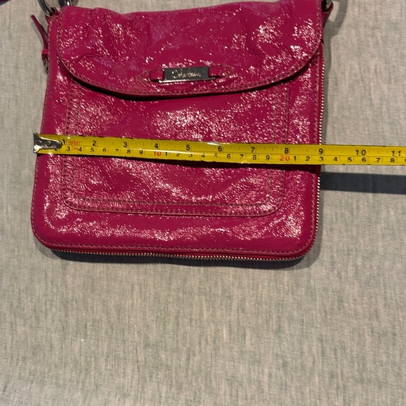Cole Haan Leather Fuchsia Crossbody Bag - Picture 13 of 16